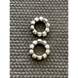 Pandora Daisy Spacer Charms Lot Of 2 ALE 925 Sterling Silver